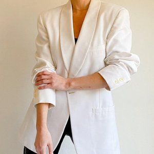 Vintage Pierre Cardin White Blazer